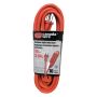 3 Outlet 16/3 Outdoor Orange Extension Cord 3.04M