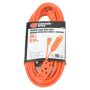 3 Outlet 16/3 Outdoor Orange Extension Cord 9.14M