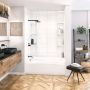 80" Contemporary Subway Acrylic Appliqué Tub Surround