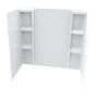 Chevron Wall Acryic Applique Tub Surround-58"