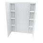 Chevron Wall Acryic Applique Tub Surround-80"
