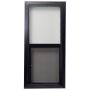 17 x 35 Vented Black PVC Shed Window