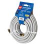 50' RG6 Quad Shield Coax Cable-Grey
