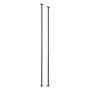 Black Wrought Iron Balusters 35-7/8'' & 39-5/8"x3/8''-2/Pack