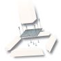 White Square Mounting Plate