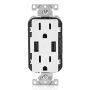 Decora USB Charger 15A Receptacle Type-A-White