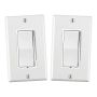 Decora Rocker Slide Dimmer White-2/Pack