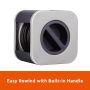 Link2Home 25ft Cord Reel 16AWG 3 Outlets 2 USB Grey