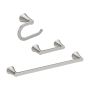 Mikah 3 Piece Bath Kit-Brushed Nickel