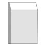 Primed MDF Beveled Base #25  1/2" x 5-1/2" x 14'