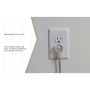 8’ Fabric Cord With 3 Outlets (Grey)