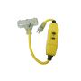 Inline GFCI Cordset With Tri-Source