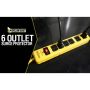 Yellow Jacket  6-Outlet (4+2) Surge Strip, 15’ Cord, 1440 Jo