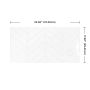 XL Chevron White Smart Tile Mosaik-2/Pack 