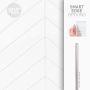 XL Chevron White Smart Tile Mosaik-2/Pack 
