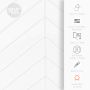 XL Chevron White Smart Tile Mosaik-2/Pack 