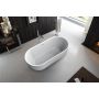 Lily 59" Matte White Freestanding Tub