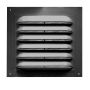 11" X 10" Standard Square Gable Vent- Black