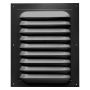 11" X 14" Standard Rectangular Gable Vent- Black