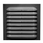 15" X 15" Standard Square Gable Vent- Black