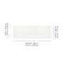 Carreau Mural Céramique Brillant Blanc Soho 8"x24" 15 Pi²
