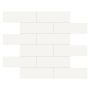 2"x6" Soho Canvas White Brick Glossy Porcelain Mosaic 9.47SF
