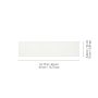 Carreau Mural Céramique Mat Blanc Canvas 4" x 16" 10.76 pi²