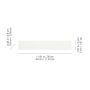 Carreau Céramique Brillant Blanc Soho 2” x 12” 7,1 pi²
