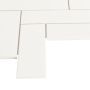 2” x 6” Soho Canvas White Herringbone Glossy Porcelain 9.47S