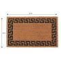 Tapis de Coco Motif Clé Grecque 18" x 30"