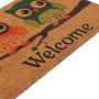 Owl Welcome 18" x 30" Coir Mat