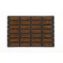 Rubber Tray With  Coir Wire Brush 16" x 24" Utility Mat