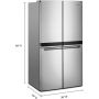 36-inch, 19.4 cu.ft. Counter-Depth French 4-Door Refrigerato