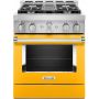 30" Gas Range with Even-Heat™ True Convection Yellow