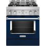 30" Freestanding Gas Range with Even-Heat™ True Convection