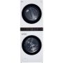 Stacked Washer/Dryer Electric Laundry Center with Center Con