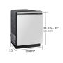 24-inch Built-in Dishwasher with Wi-Fi Connectivity