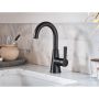 Mikah One Handle High Arc Bathroom Faucet- Matte Black