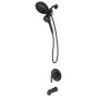 Robinet de Baignoire/Douche Mikah Posi Temp- Noir Mat