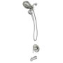 Mikah Spot Resist Posi Temp Tub Shower Faucet-Brushed Nickel