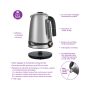 Cordless Stainless Steel Digital Kettle 1.7L