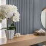 1/2" x 5-5/16" x 10' Primed MDF Slatwall Paneling