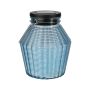 Pot Verre Côtelé Rond Solaire avec Poignée Inox