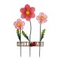 Solar 3 Flower "Welcome" Stick Light