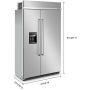48" 19.4 Cu.Ft. Side-by-Side Refrigerator