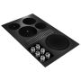 36" Built-in Electric Cooktop with 5 Elements Black