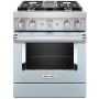 30" Dual Fuel Range w/ Even-Heat™ True Convection Blue