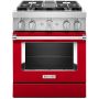 30" Dual Fuel Range w/ Even-Heat™ True Convection Red