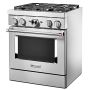 30" Dual Fuel Range w/ Even-Heat™ True Convection Stainless