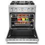 30" Dual Fuel Range w/ Even-Heat™ True Convection Stainless